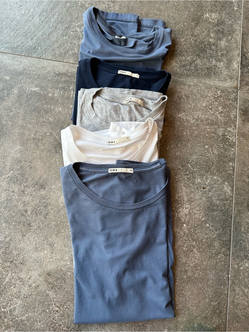 .N.S Premium T-Shirt Lot – 5 Shirts – Sizes Small & Medium